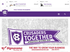 'goholycross.com' screenshot