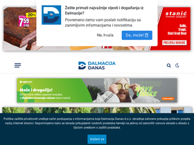 'dalmacijadanas.hr' screenshot