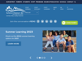 'sd42.ca' screenshot