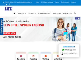 'ibtenglish.in' screenshot