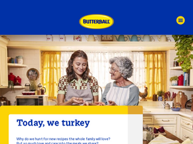 'butterball.com' screenshot