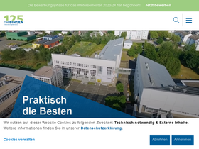 'th-bingen.de' screenshot