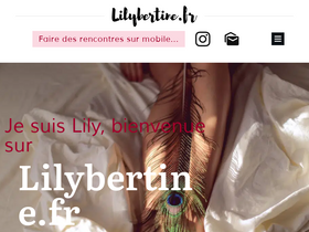 'lilybertine.fr' screenshot