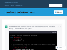'paulvanderlaken.com' screenshot