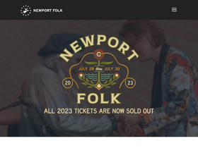 'newportfolk.org' screenshot