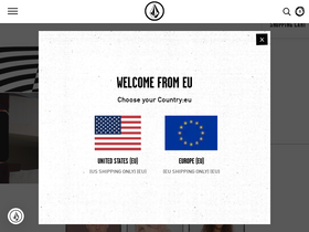 'volcom.eu' screenshot