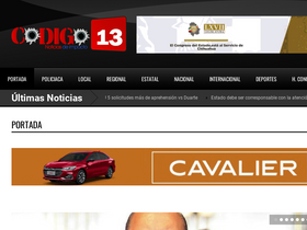 'codigo13parral.com' screenshot