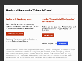 'wohnmobilforum.de' screenshot