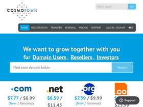 'cosmotown.com' screenshot