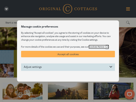 'originalcottages.co.uk' screenshot