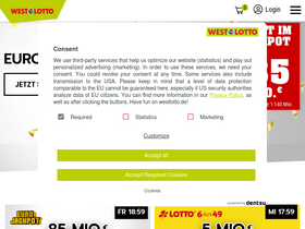 'westlotto.de' screenshot