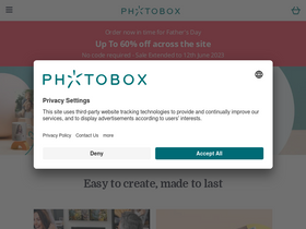 'photobox.ie' screenshot
