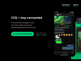 'icq.com' screenshot