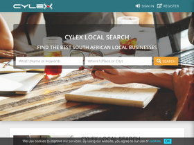 'cylex.net.za' screenshot