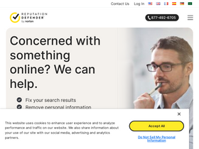 'reputationdefender.com' screenshot