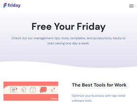 'friday.app' screenshot