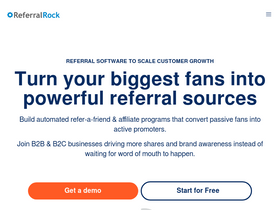 'referralrock.com' screenshot