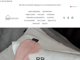 linenterritory.com homepage screenshot