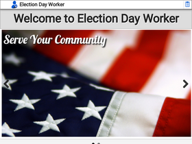 'electiondayworker.com' screenshot