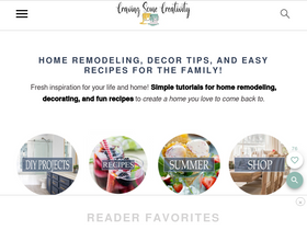 'cravingsomecreativity.com' screenshot