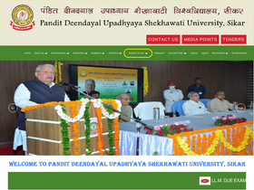 'shekhauni.ac.in' screenshot