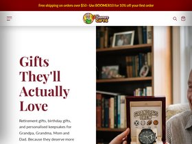 boomergifts.com homepage screenshot