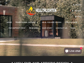 Healthlighten, lnc.  homepage screenshot