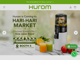 Hurom homepage screenshot