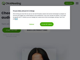 'clickmeeting.com' screenshot