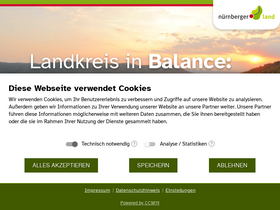 'nuernberger-land.de' screenshot