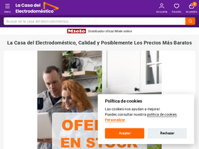 'lacasadelelectrodomestico.com' screenshot