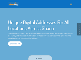 'ghanapostgps.com' screenshot