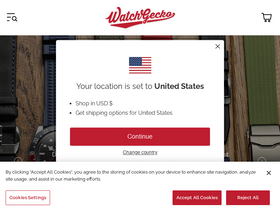 'watchgecko.com' screenshot