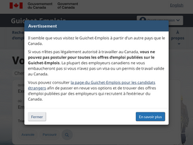 'guichetemplois.gc.ca' screenshot
