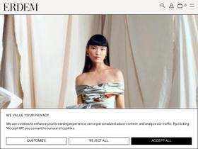 'erdem.com' screenshot