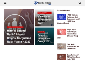 'resmievrak.com' screenshot
