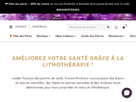 'france-mineraux.fr' screenshot