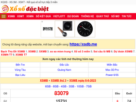 'xosodacbiet.com' screenshot