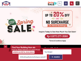 'americanmetalbuildings.com' screenshot