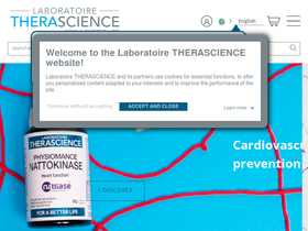 'therascience.com' screenshot