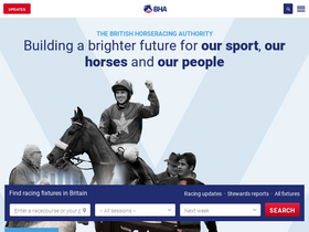 'britishhorseracing.com' screenshot