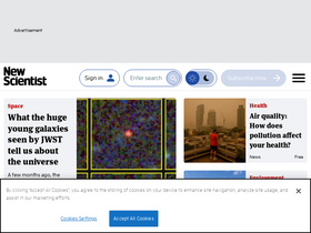 'live.newscientist.com' screenshot