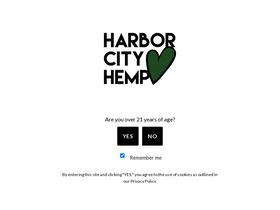 'harborcityhemp.com' screenshot
