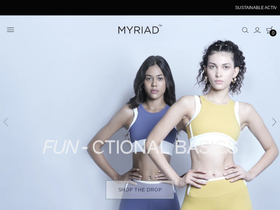 MYRIAD website screenshot
