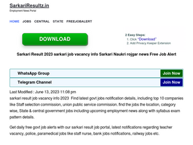'sarkariresultz.in' screenshot