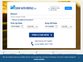 'cheap-auto-rentals.com' screenshot