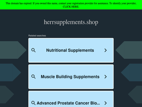 herrsupplements.shop homepage screenshot