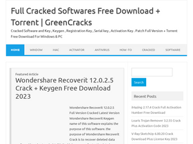 'greencracks.com' screenshot