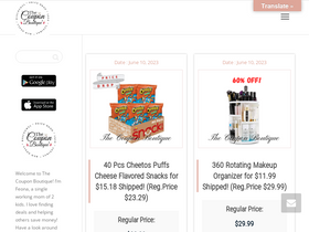 'thecouponboutique.com' screenshot