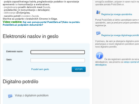 'poiscidelo.si' screenshot